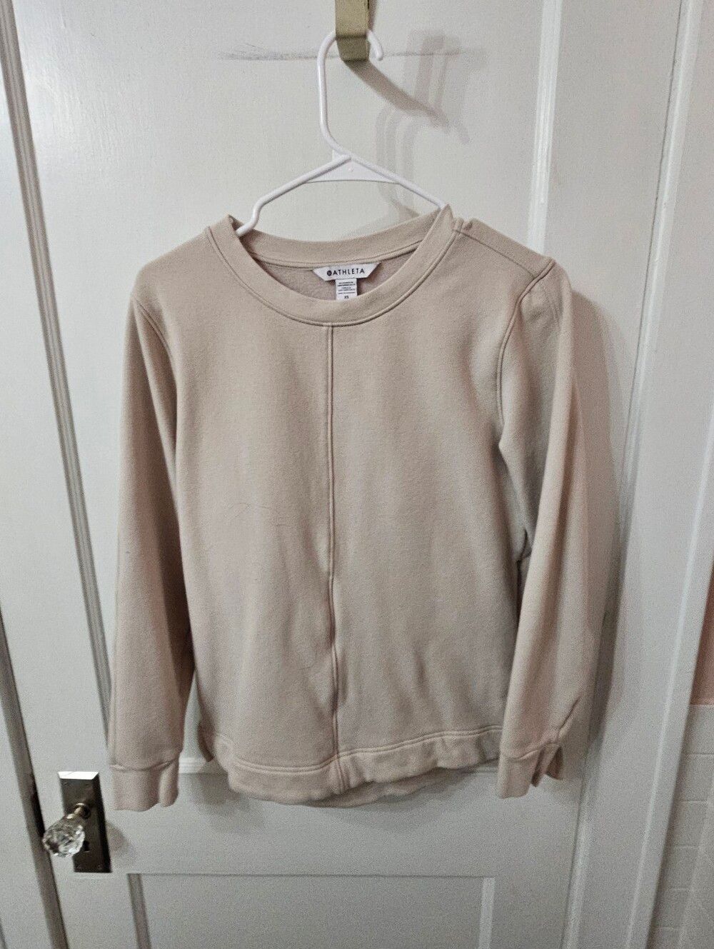 Athleta Light Tan Sweatshirt, Sz Xs